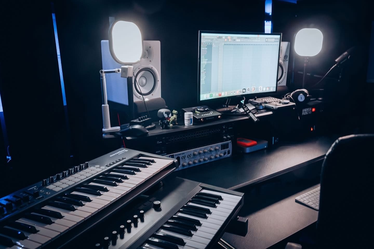 Postazione di produzione nello Studio A